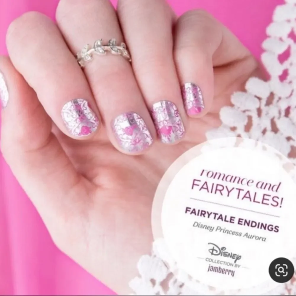 Jamberry Fairytale Endings Sleeping Beauty Full Sheet Nail Wraps 76B5